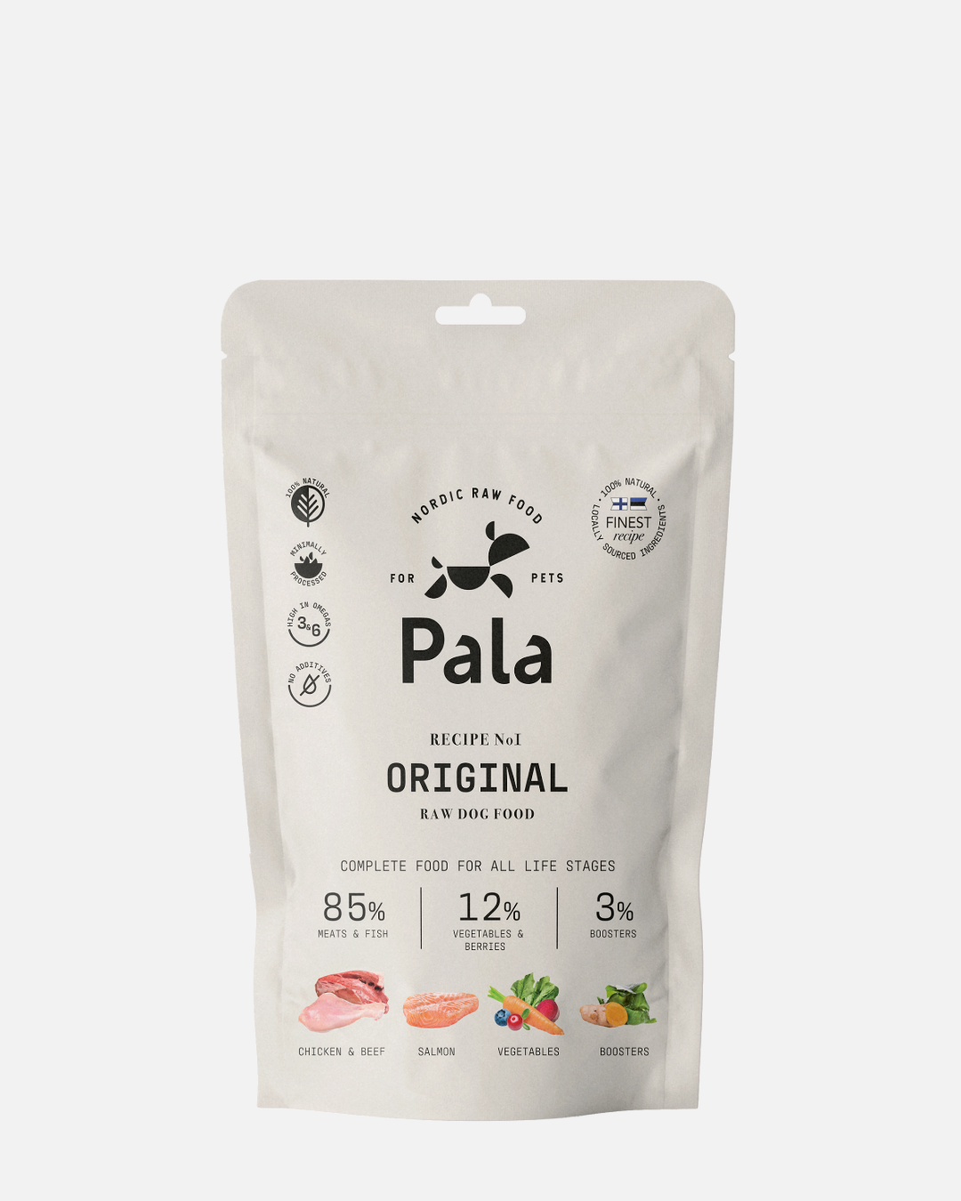 Pala Recipe 1 // Original // Mykt hundefor (kylling, okse, laks)