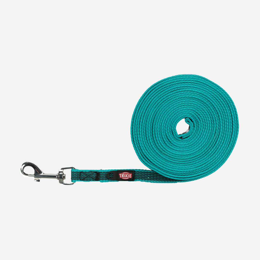 Sporline til hund | Trixie | Turkis | 10 meter