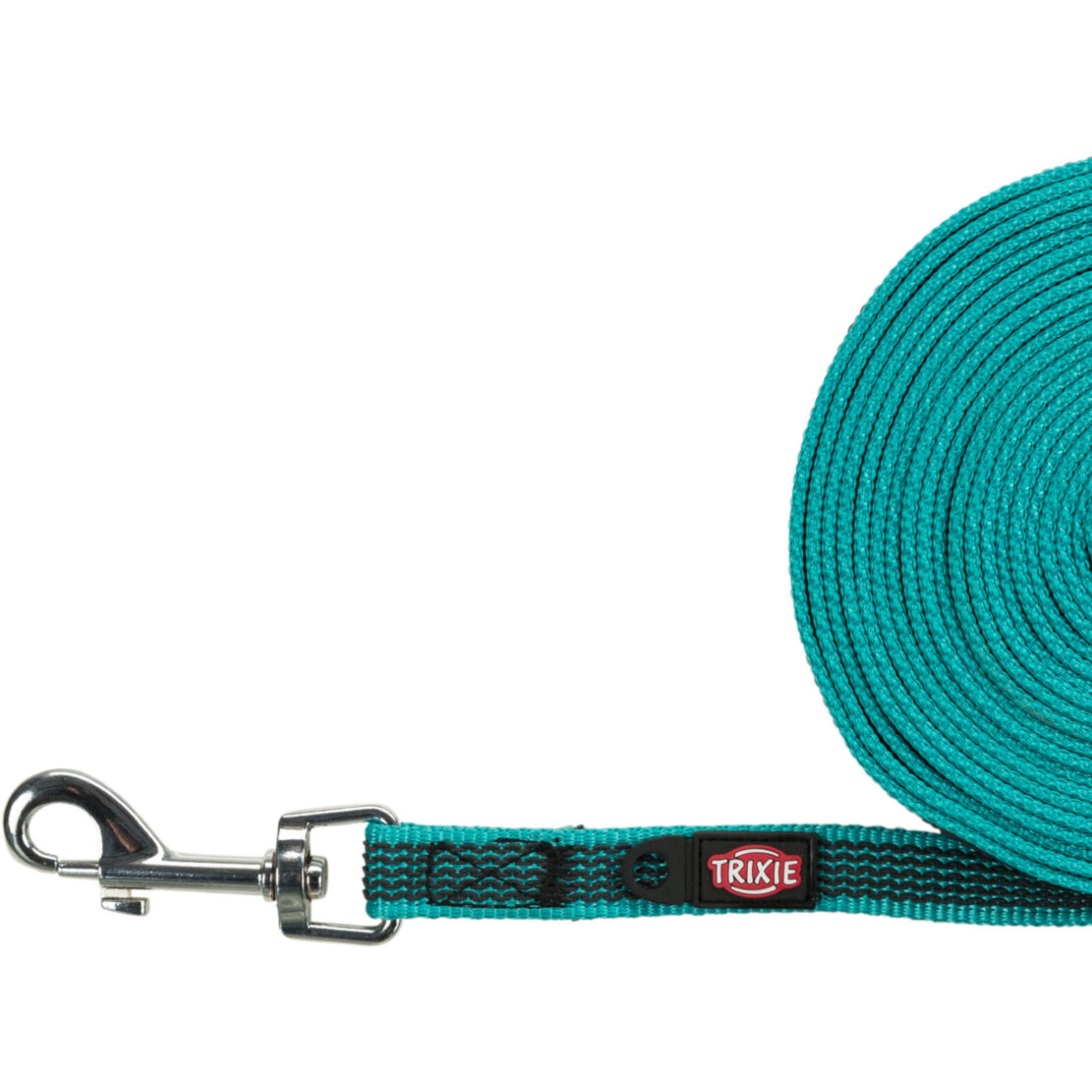 Sporline til hund | Trixie | Turkis | 10 meter