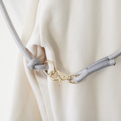 Hands Free Dog Braided Rope Leash | Grey | Taubånd | Hundebånd | Furlou