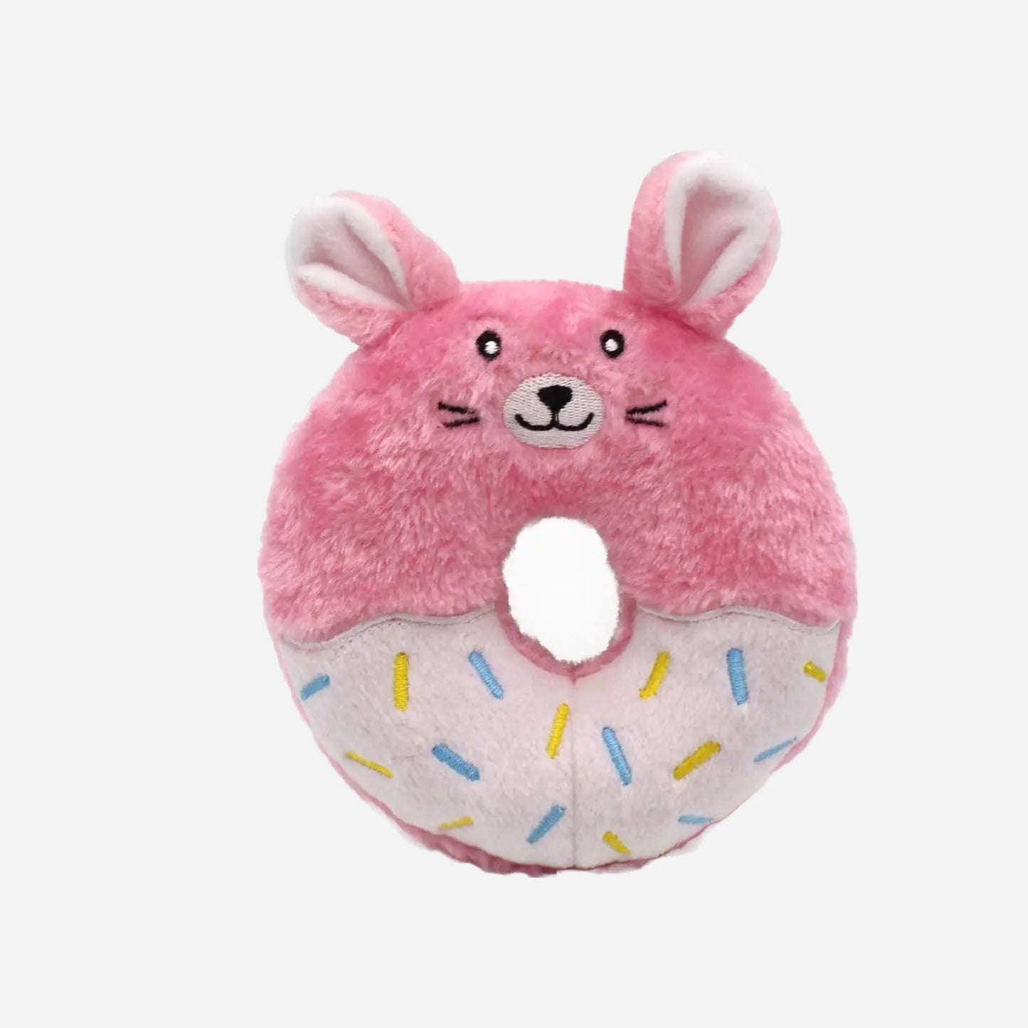 Hundeleke | Kastes som en frisbee | Donut Buddy Bunny