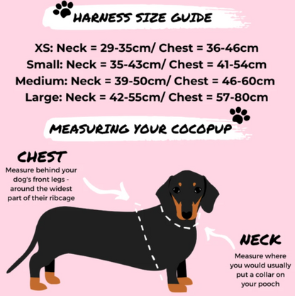 Hundesele | Dalmatian | Justerbar | Lett og behagelig | Cocopup London
